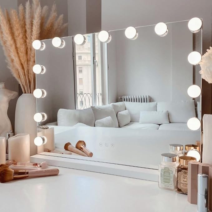 Amazon.com - Kottova Vanity Mirror with Lights,Makeup Mirror with Lights, Hollywood Lighted Mirro... | Amazon (US)