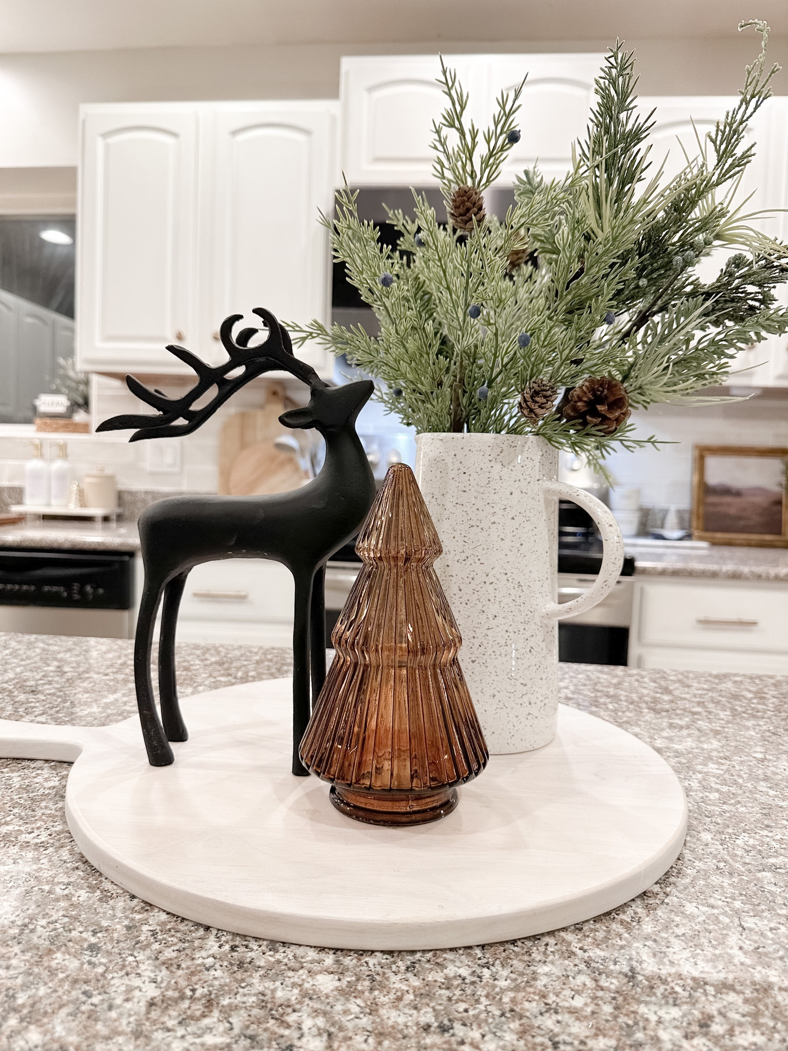 Kitchen island Christmas decor 

#LTKHoliday #LTKSeasonal #LTKhome