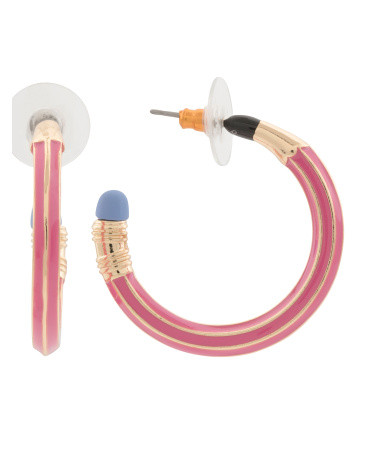 Pencil Hoop Earrings | TJ Maxx