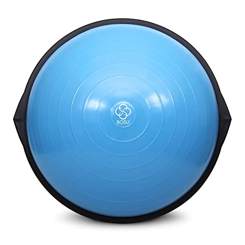 Bosu Multi Functional Original Home Gym 26 Inch Full Body Balance Strength Trainer Ball Equipment with Guided Workouts and Pump, Blue | Amazon (US)