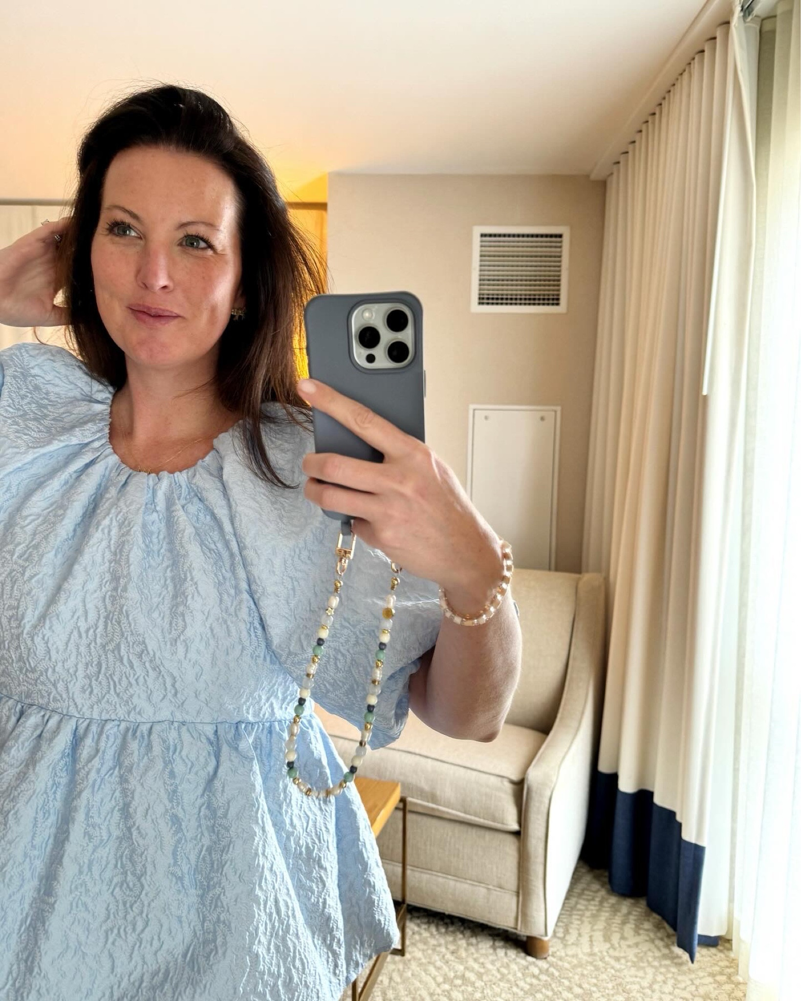 My phone is always better dressed than I am 🩵🫢😅

#LTKover40 #LTKstyletip