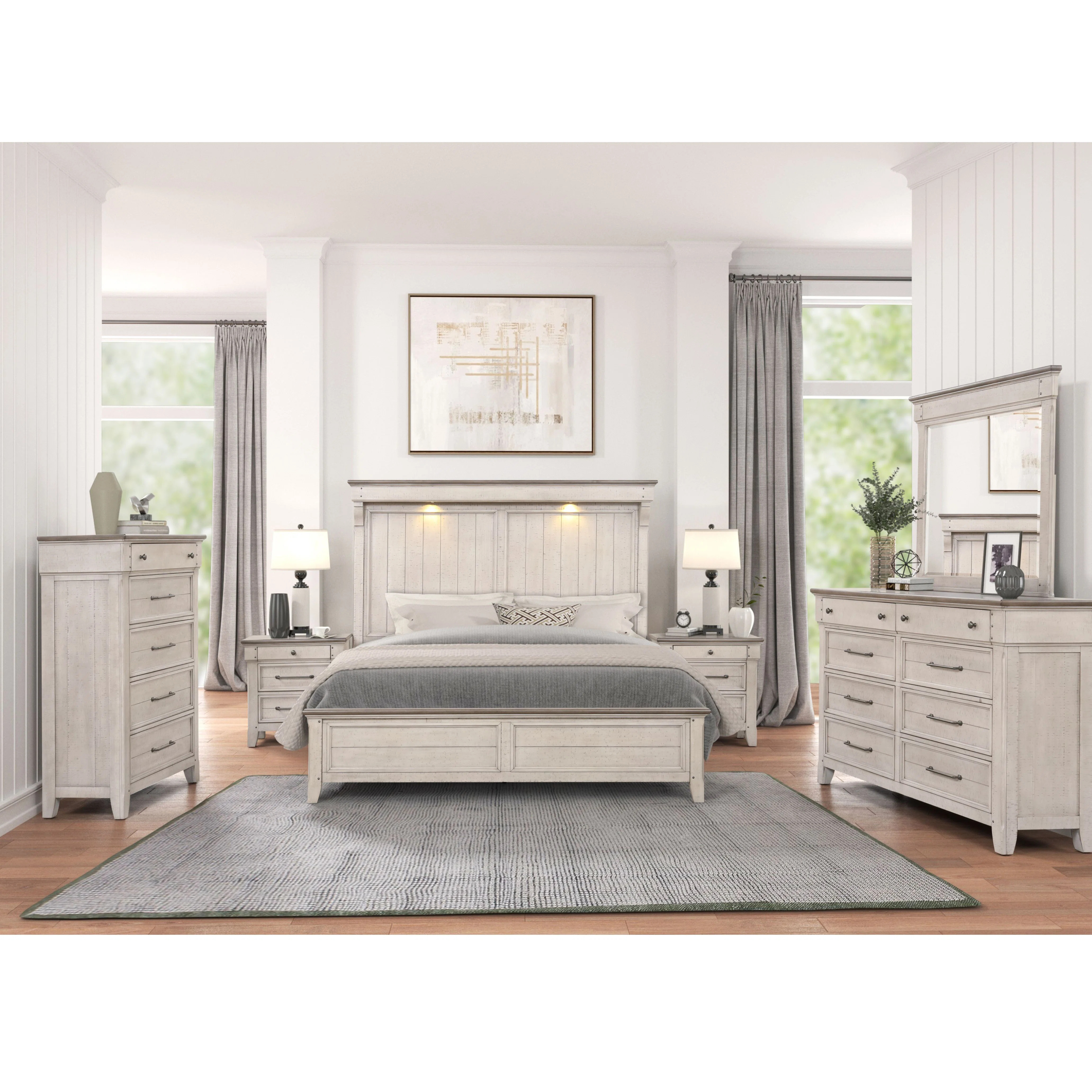 Ken 6-Piece Wood Bedroom Set | Wayfair North America