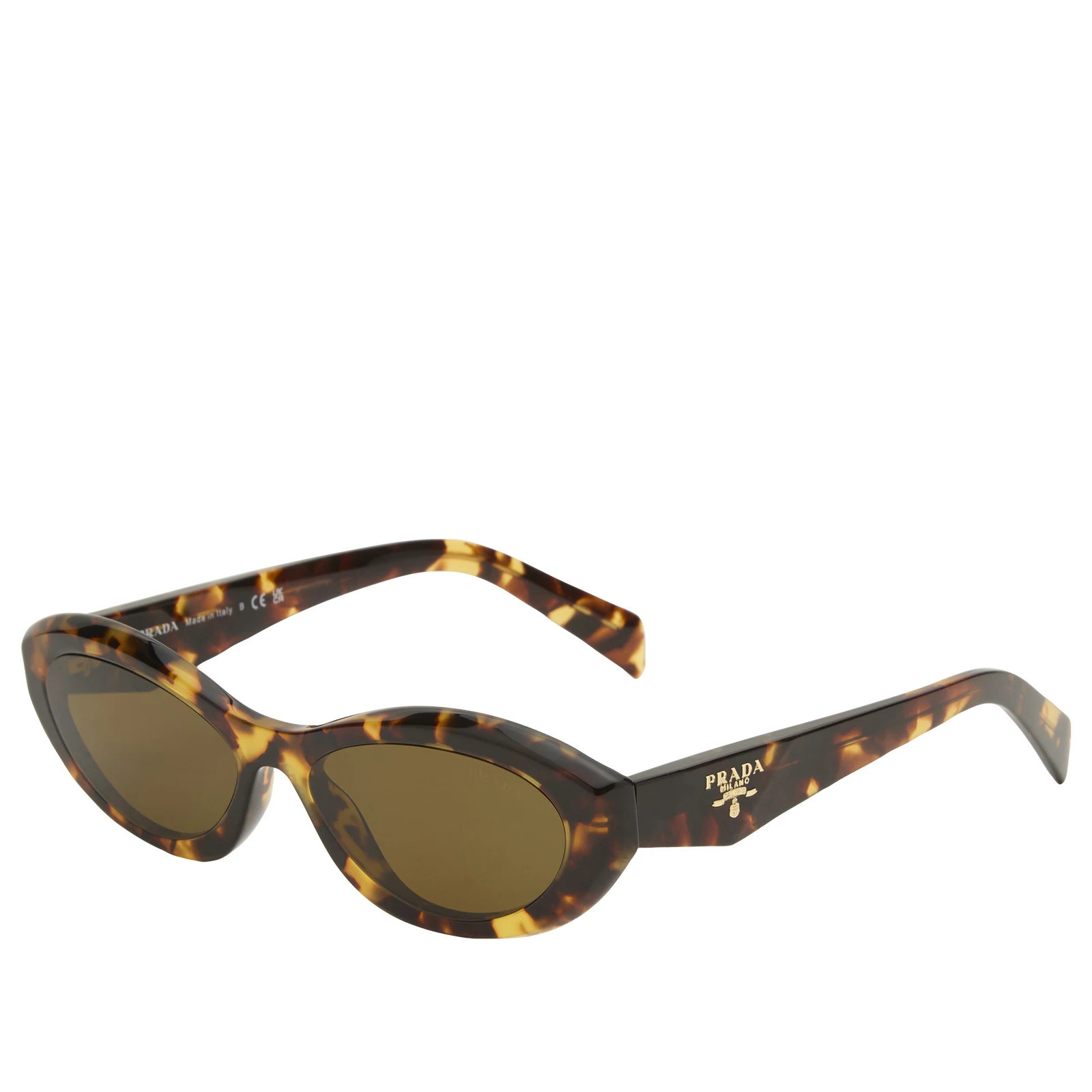 Prada Eyewear Women's 26ZS Sunglasses Honey Tortoise/Dark Brown | END. Clothing