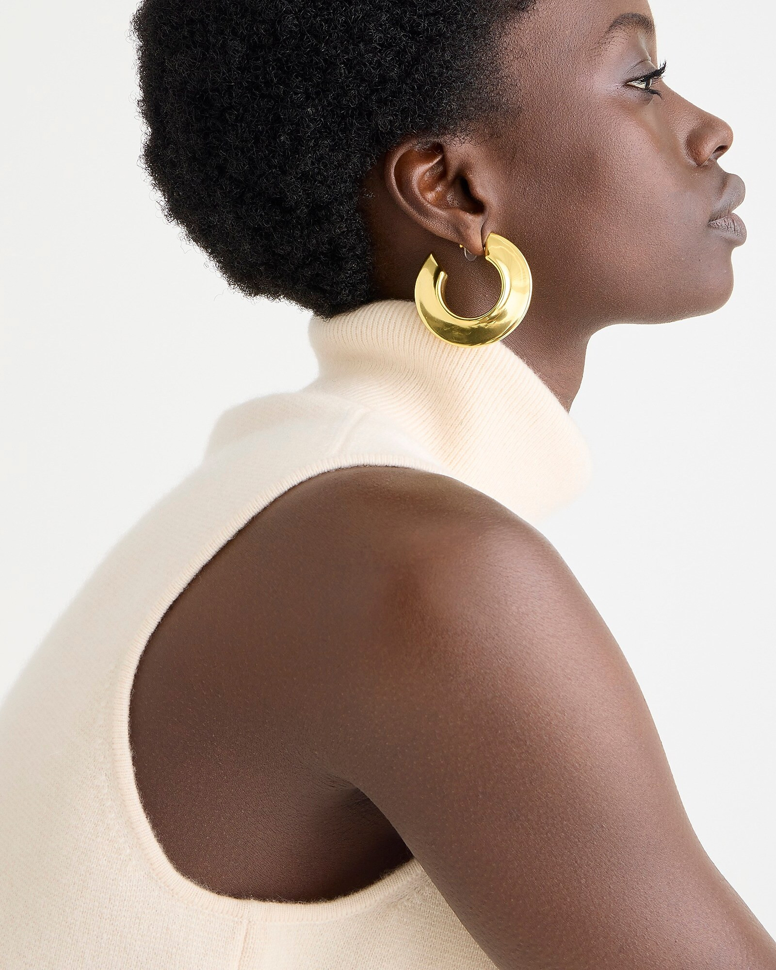 Cashmere mockneck sweater shell | J. Crew US