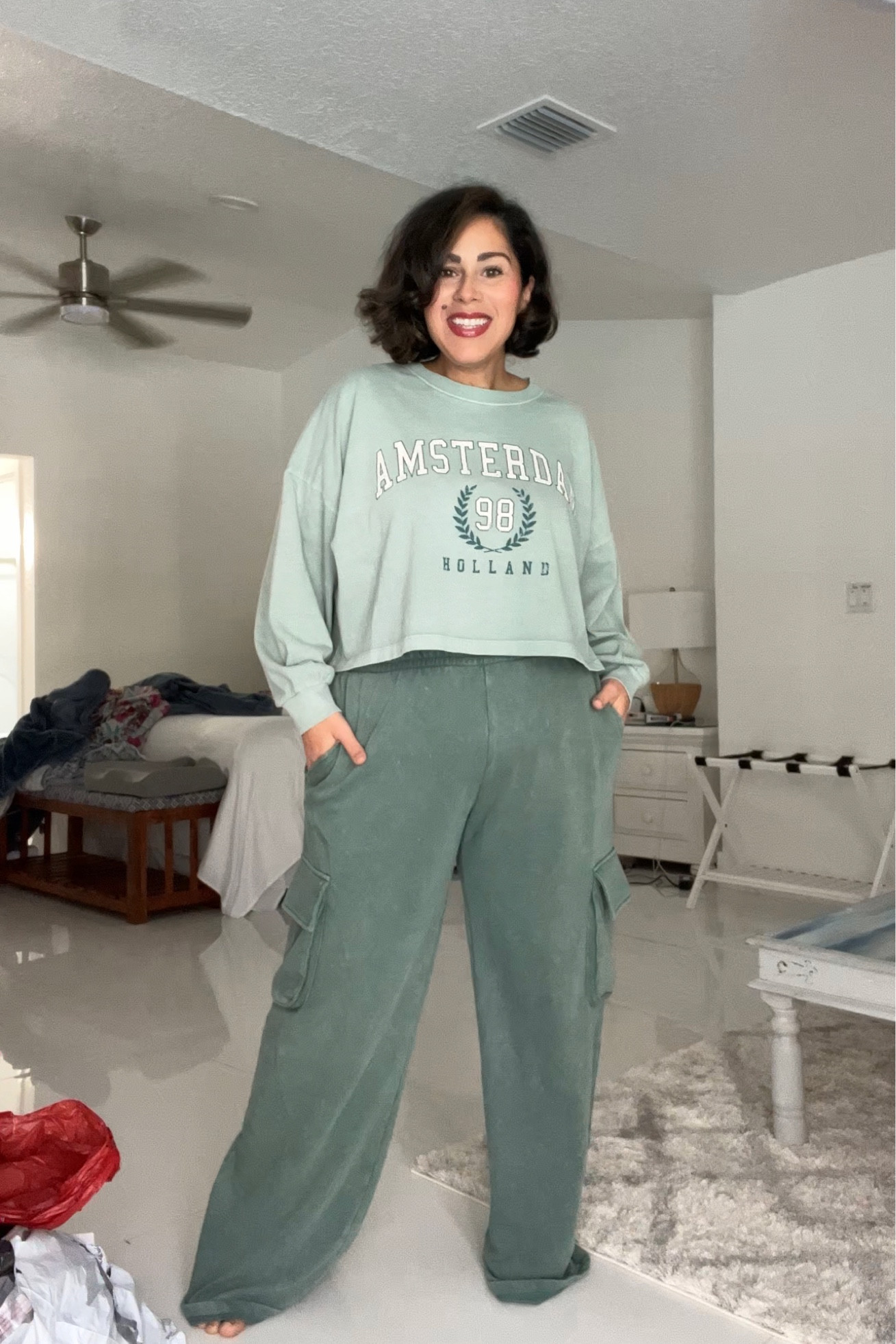 Target finds!!!!  Size XXL (should of gotten an XL) pants 
Size XL top. Should have gotten a medium for a more fitted look ❤️. 

BOTH very roomy ❤️❤️❤️. And loungy 

#target 

#LTKstyletip #LTKmidsize #LTKfindsunder50