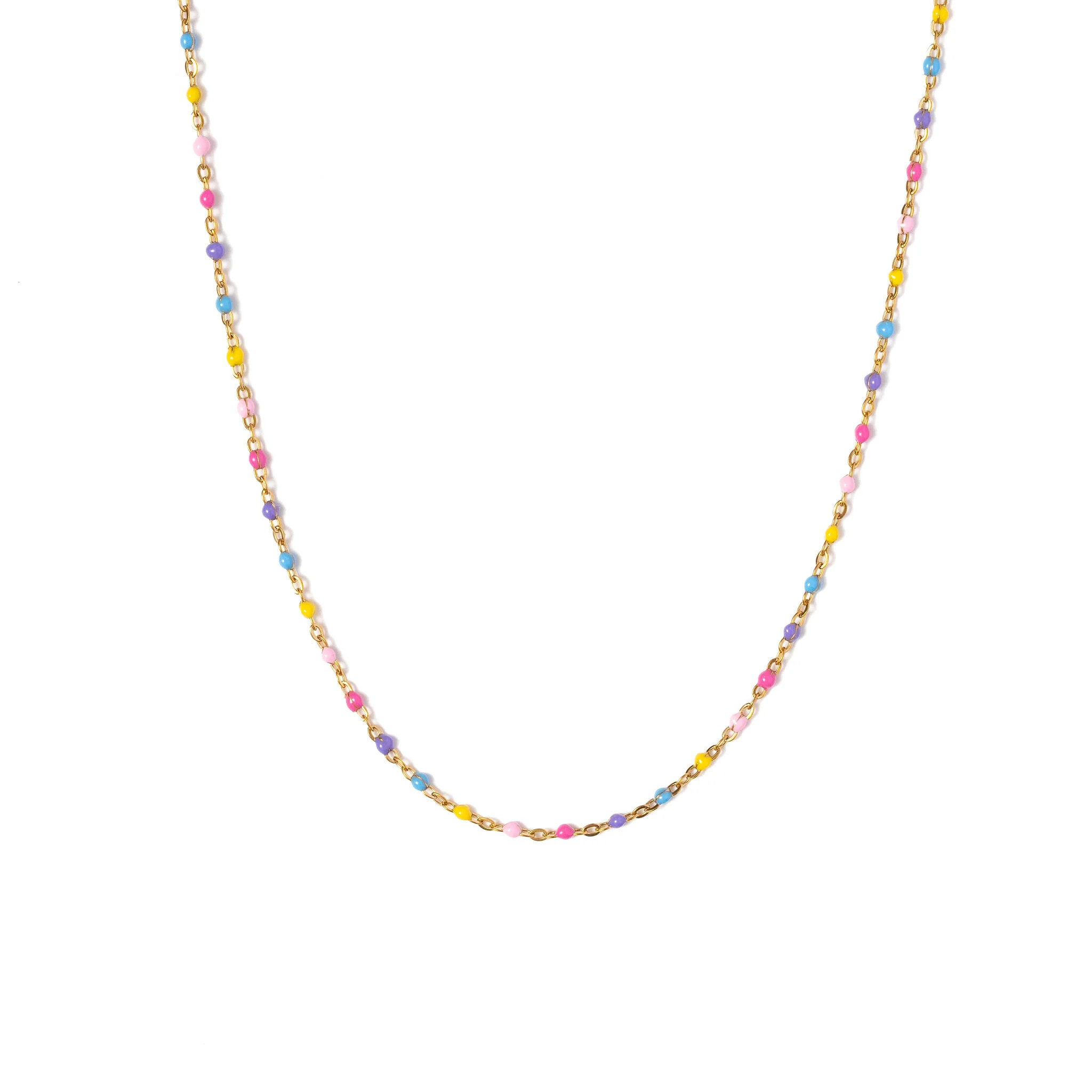 Enamel Bead Necklace | Pip Pop Post