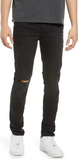 Chitch Krow Krushed Ripped Skinny Fit Stretch Jeans | Nordstrom