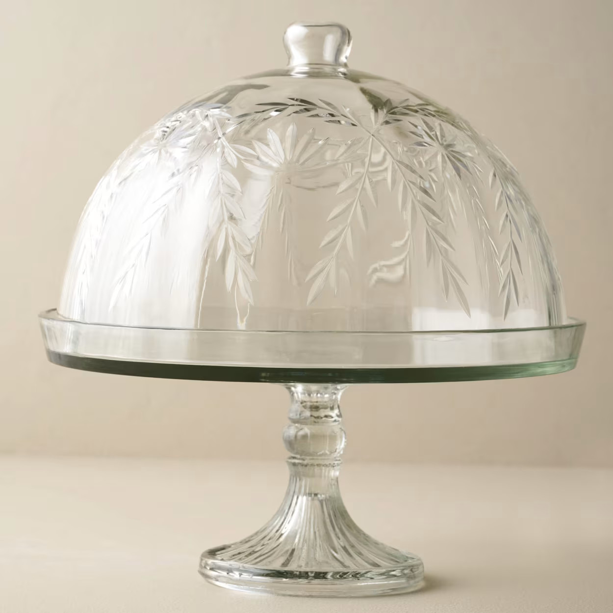 Vivian Cut Glass Cake Stand | Magnolia