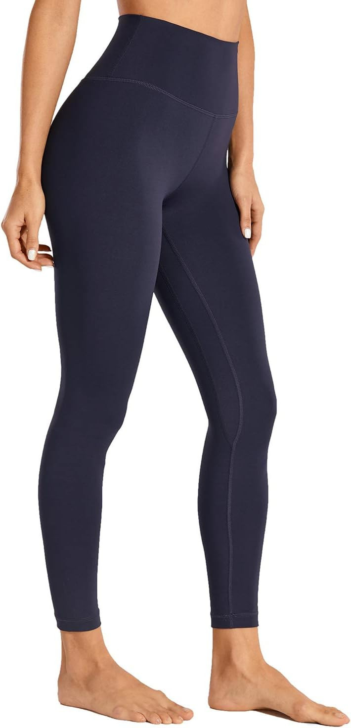 CRZ YOGA Women Naked Feeling Yoga Pants 25 Inches - 7/8 High Waisted Workout Leggings | Amazon (US)
