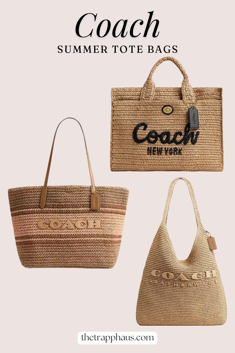 Coach tote bags, straw bags, beach bags, straw beach bag, coach bag, summer coach bag, summer bag

#LTKSeasonal #LTKSummerEdit #LTKStyleTip