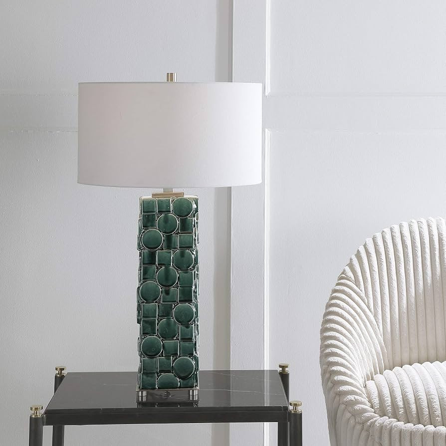 AR Lighting Geometry Green Table Lamp | Amazon (US)