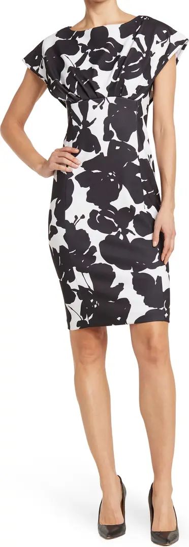 Floral Print Empire Waist Sheath Dress | Nordstrom Rack