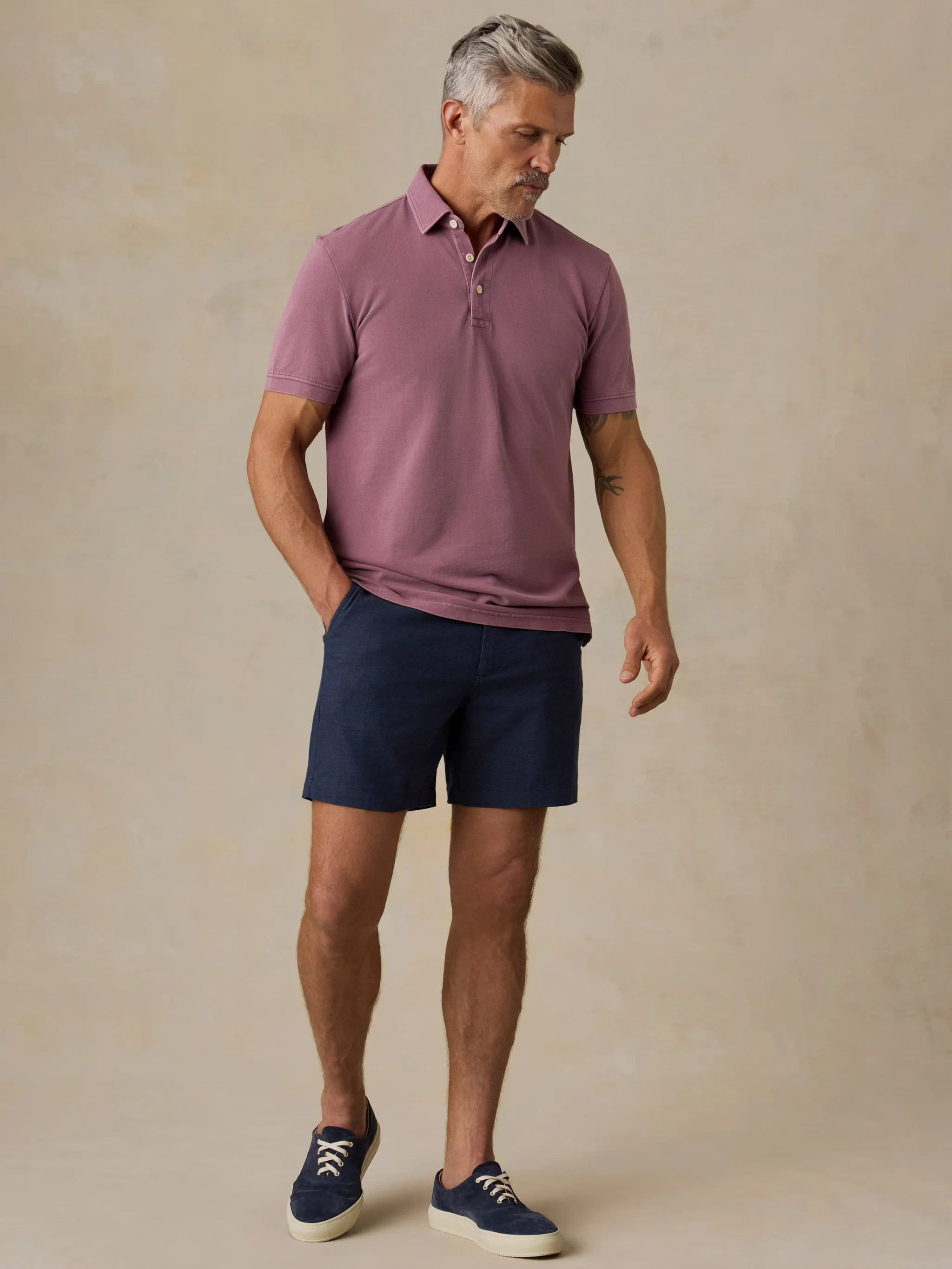 Movement™ Linen Short - Deep Sea Navy | Faherty