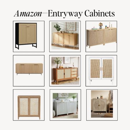 Amazon Entryway cabinet options!