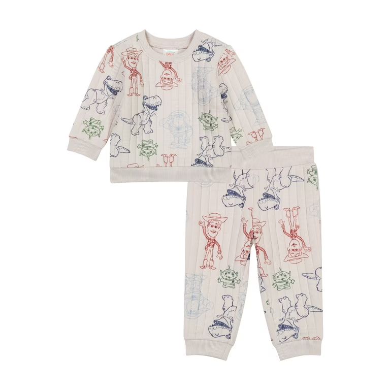 Toy Story Baby Boy Quilted Jogger Set, Sizes 0/3 Months - 24 Months | Walmart (US)