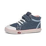 See Kai Run, Peyton High Top Sneakers for Kids, Chambray Dots, 2Y | Amazon (US)