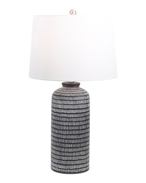 Textured Ceramic Table Lamp | Furniture & Lighting | Marshalls | Marshalls