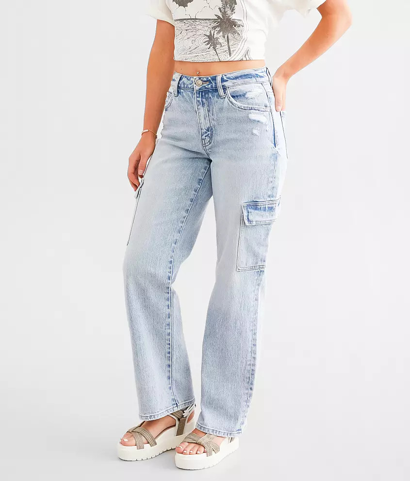 Ultra High Rise Cargo Stretch Jean | Buckle