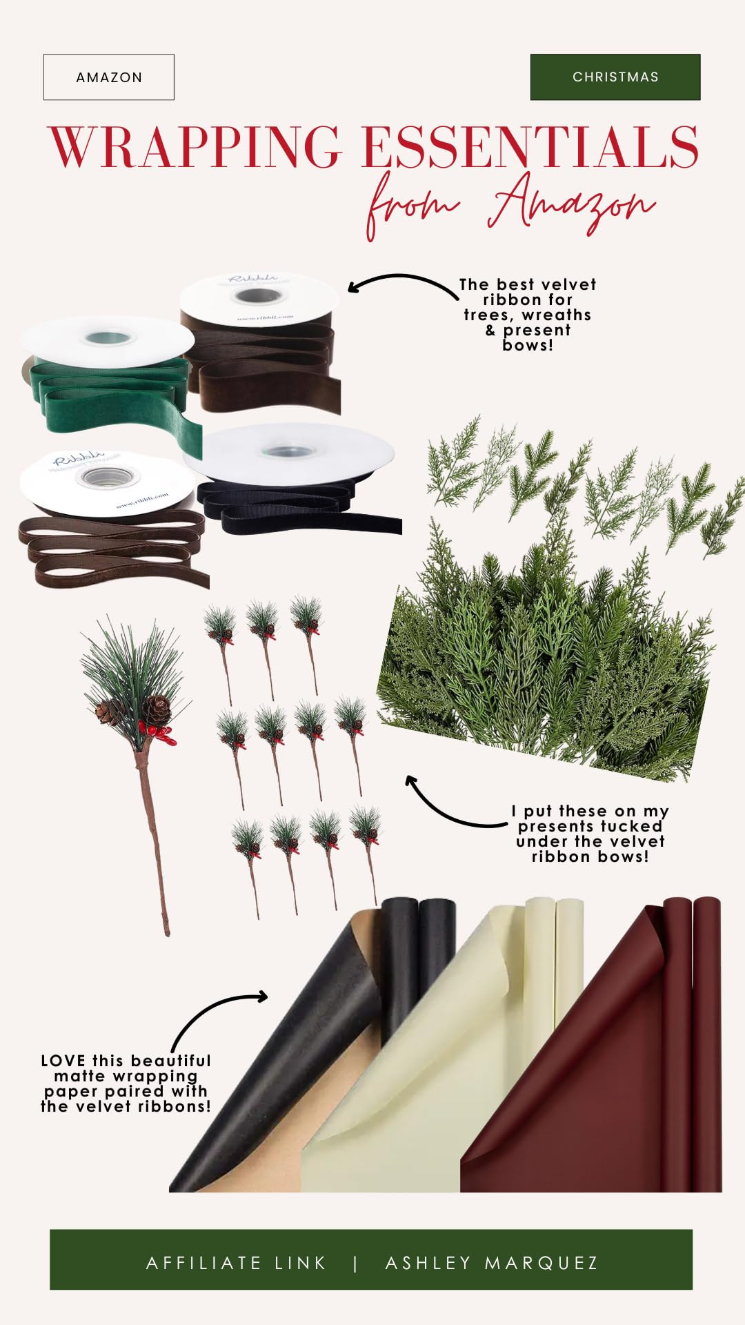 Beautiful holiday wrapping! 

 #LTKHoliday #LTKSeasonal #LTKHome