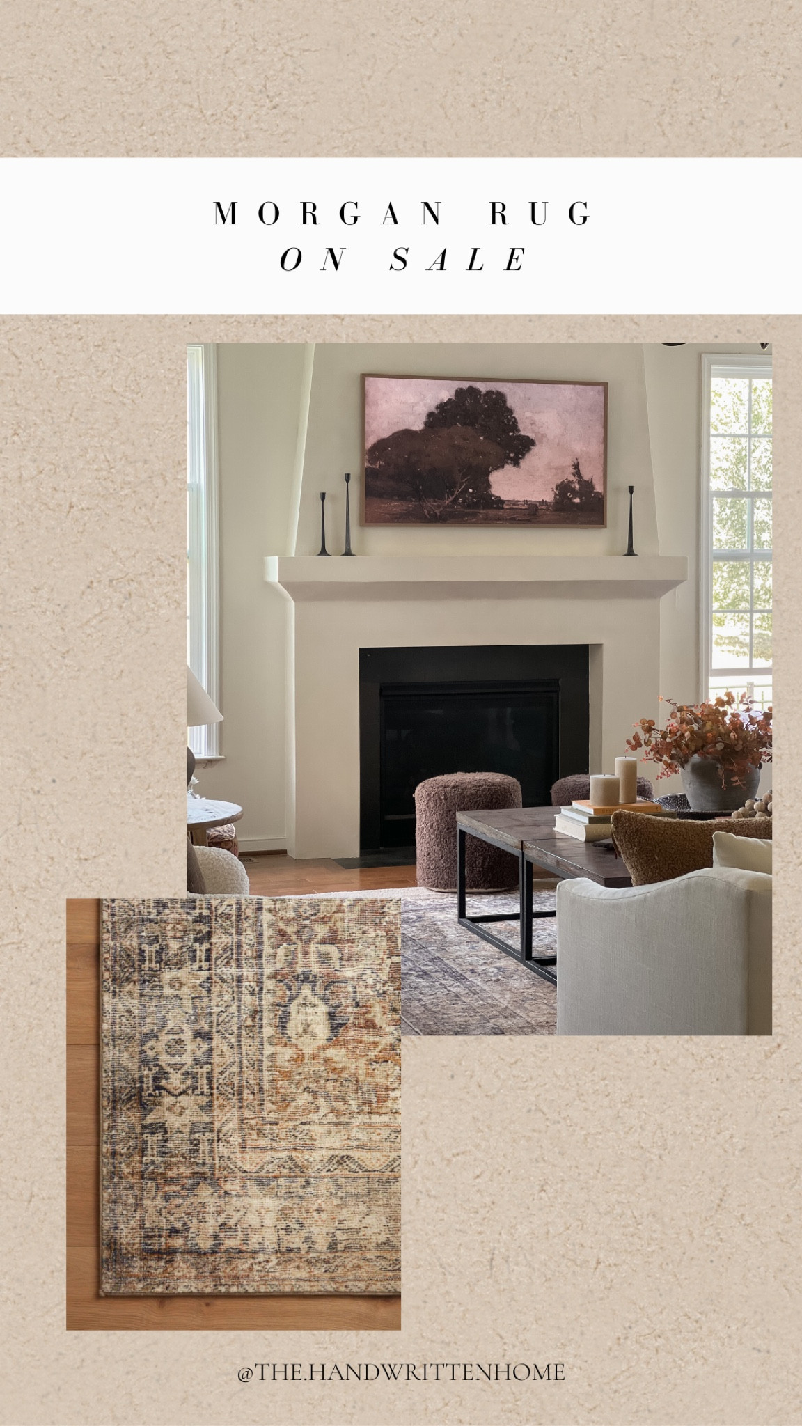 Softest rug ever! Loloi Morgan in sunset/ink is our favorite rug and I don’t think I’ll ever change it.

Do yourself a favor and get one! They’re perfect for floor play dates and feel so soft underfoot.

Amber interiors
Loloi rugs
Cloudpile rug

#LTKsalealert #LTKfamily #LTKhome