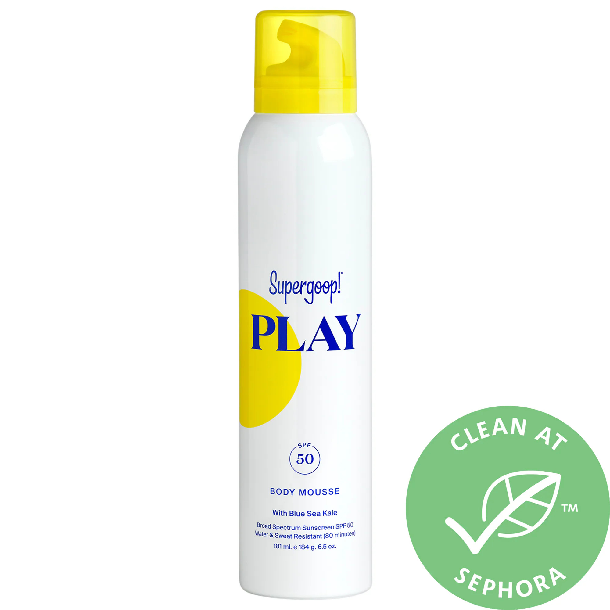 Supergoop! PLAY Body Sunscreen Mousse SPF 50 6.5 oz/ 181 mL | Sephora (US)