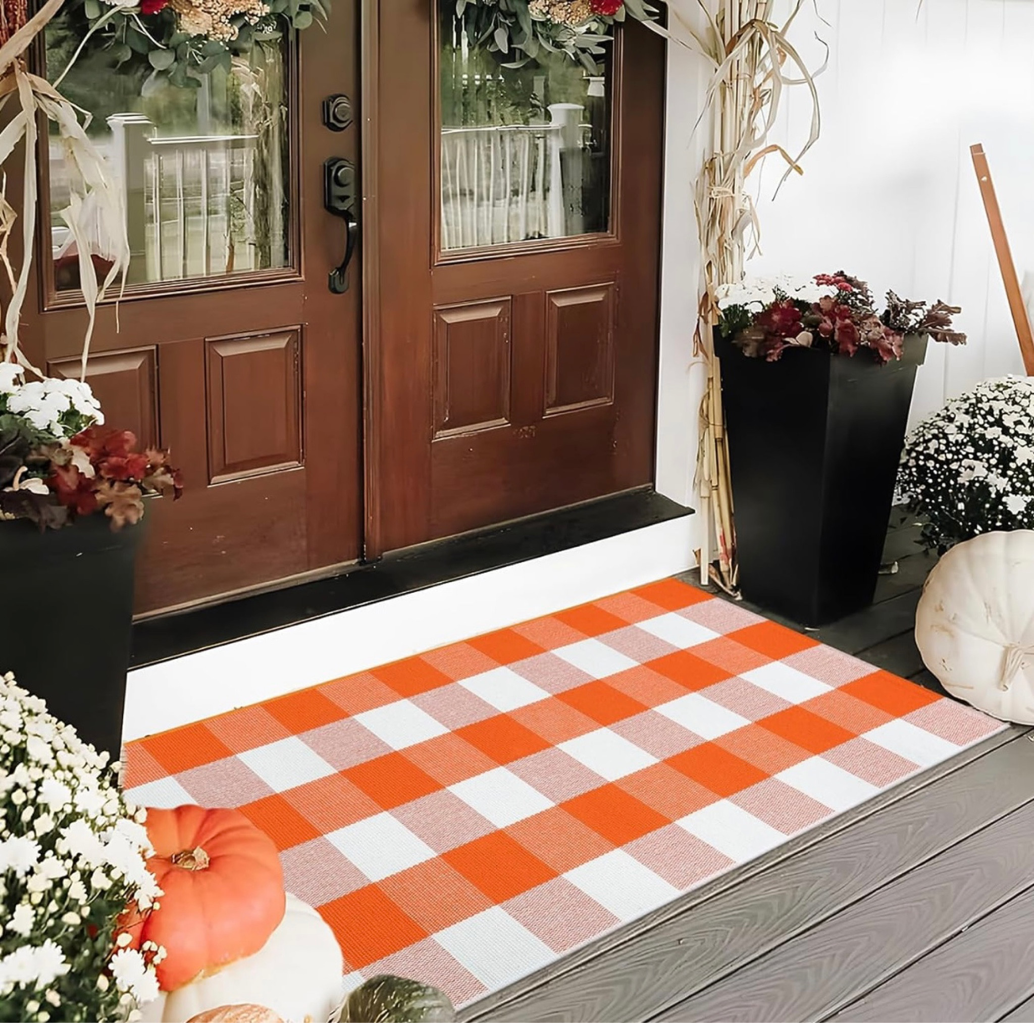 The perfect outdoor rug for layering door mats!

#LTKhome #LTKSeasonal #LTKHalloween