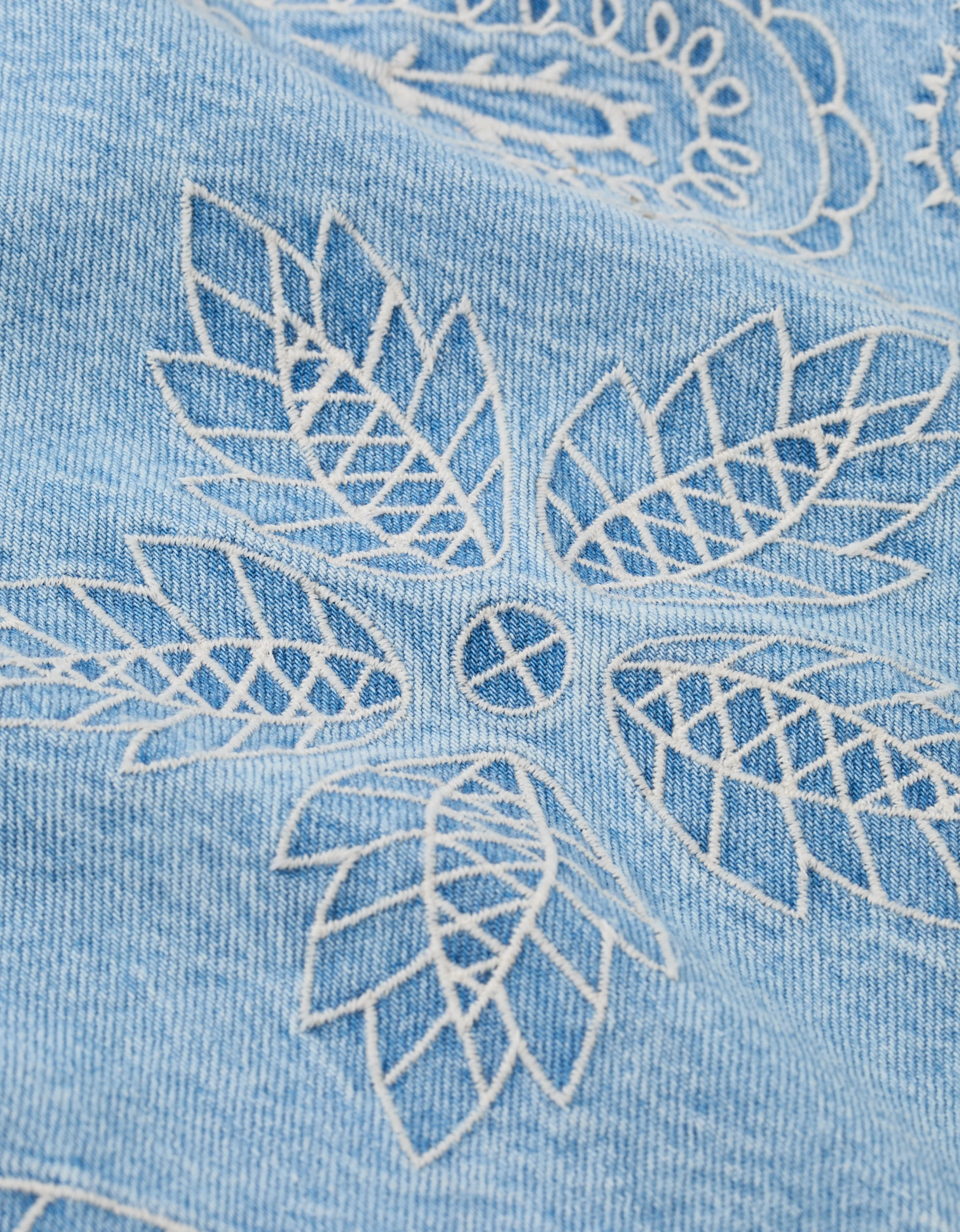 AE Embroidered Denim Cami | American Eagle Outfitters (US & CA)