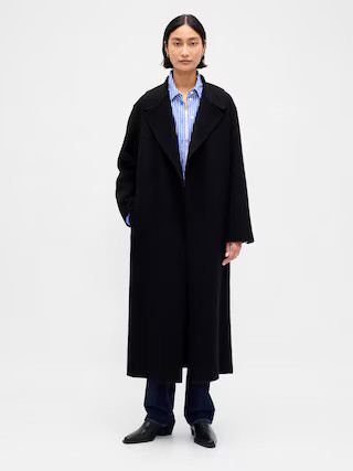 Wool-Blend Wrap Coat | Gap (CA)