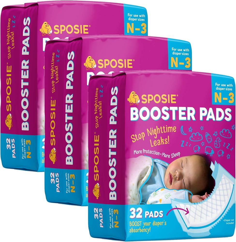 Sposie Diaper Booster Pads - Diaper Pads Inserts Overnight, Cloth Diaper Inserts and Overnight Di... | Amazon (US)