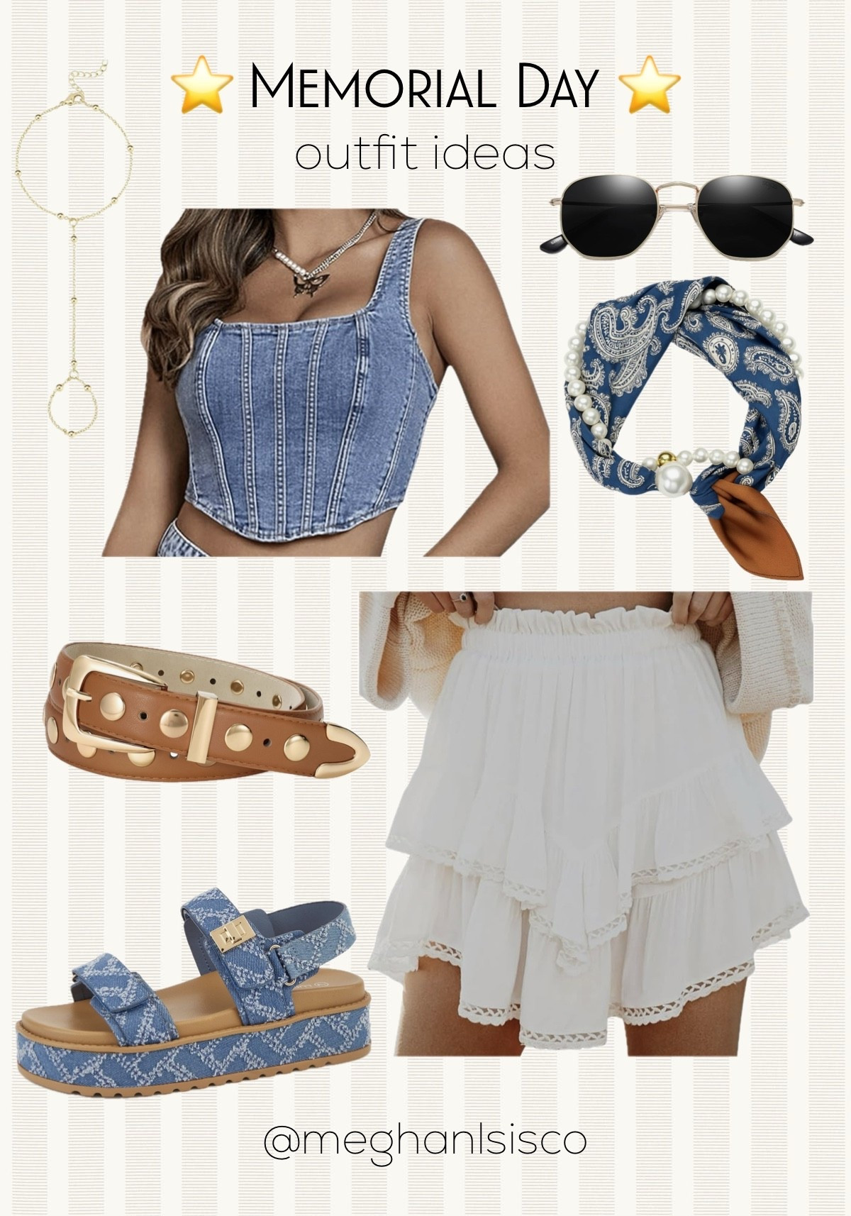 Simple & Girly Outfit Idea for Memorial Day 🤍

#LTKootd #LTKSeasonal