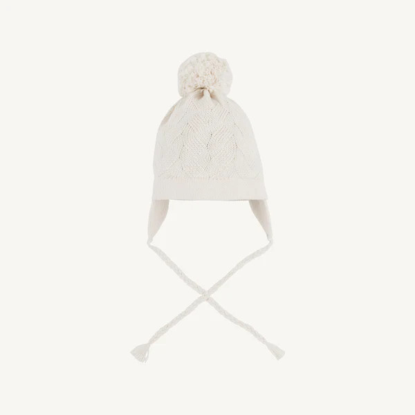 Parrish Pom Pom Hat - Palmetto Pearl | The Beaufort Bonnet Company