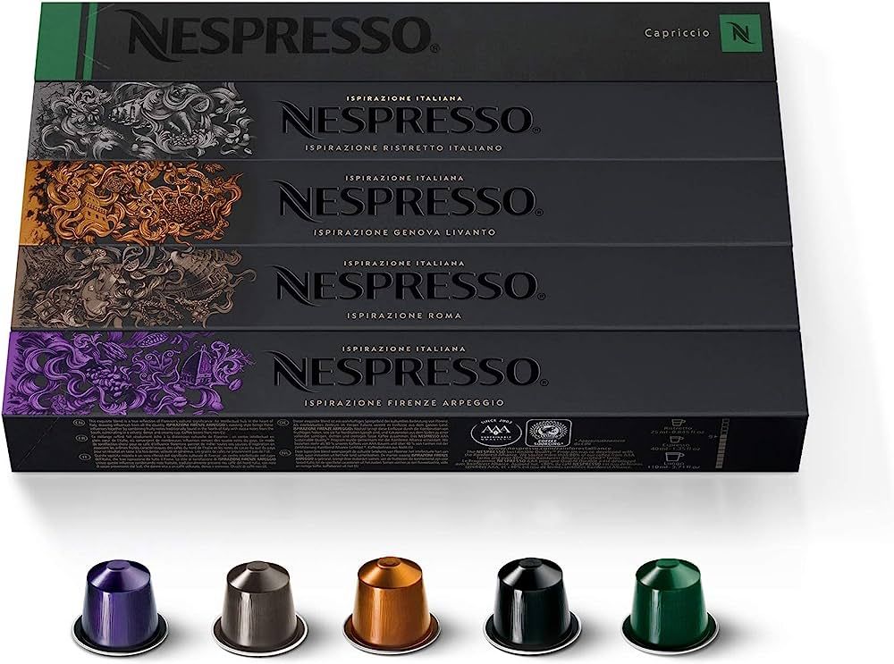 Nespresso Capsules OriginalLine, Ispirazione Variety Pack, Medium & Dark Roast Espresso Coffee, 1... | Amazon (US)