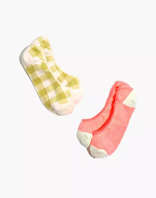 Two-Pack Gingham Low-Profile Socks | Madewell