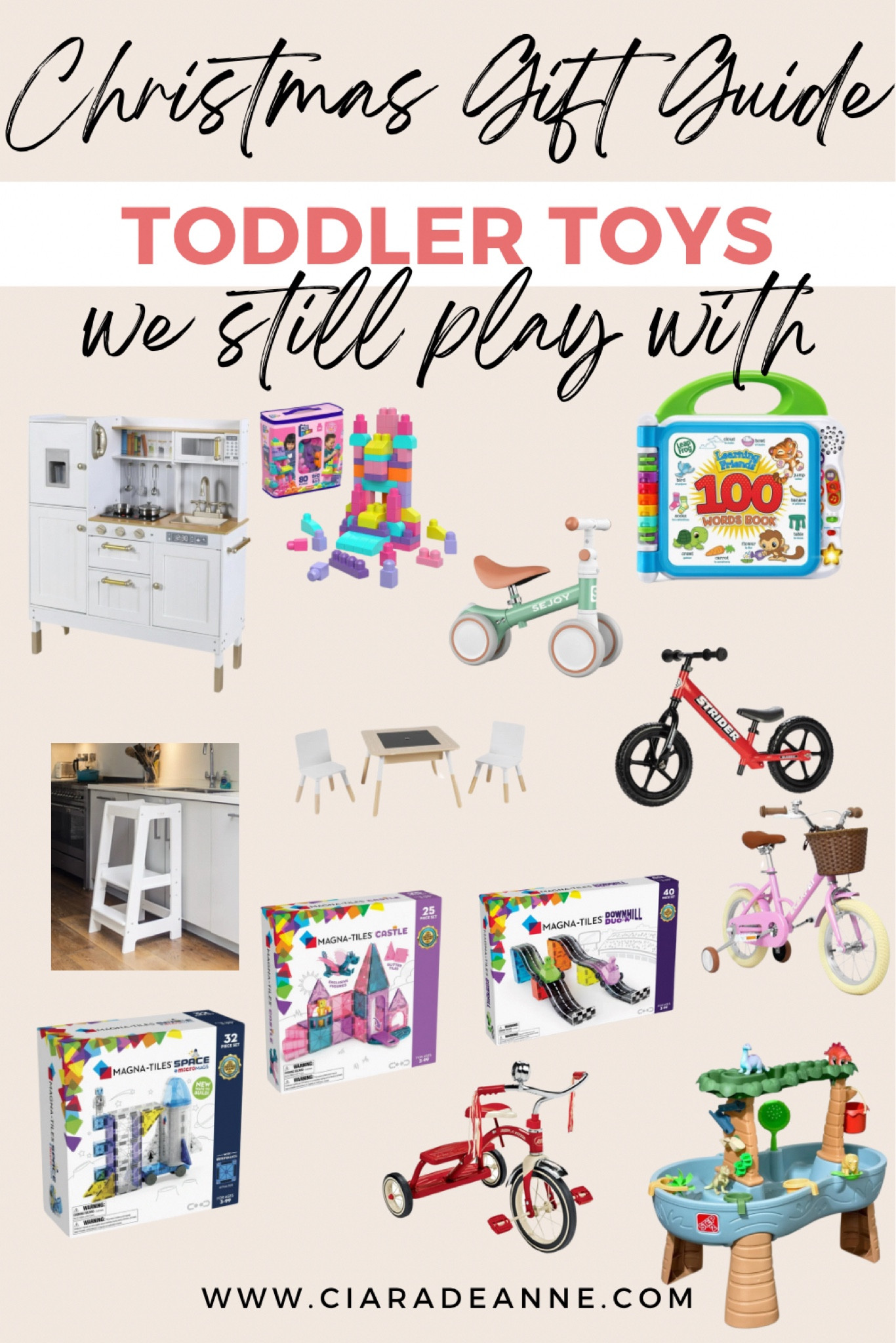 Toddler toys we still play with!

These are all the toys that for the last 2+ years of toddler life, we always seem to have out or want to take back out! 