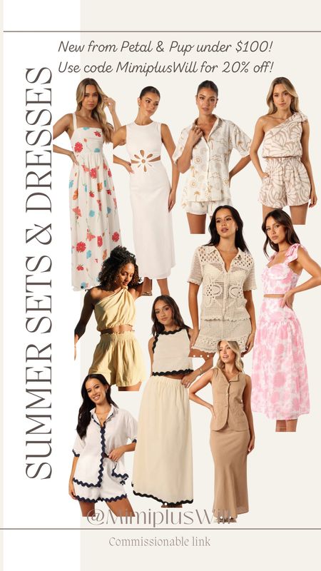 Use code “MimiplusWill” for 20% off your order! 

Summer dress | sundress | set | matching set | summer outfit | vacation outfit | petite fashion 
Follow @mimipluswill for more! 

#LTKTravel #LTKFindsUnder100 #LTKStyleTip