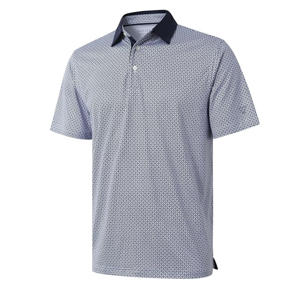 Men's Golf Polo Shirts Short Sleeve Striped Performance Moisture Wicking Dry Fit Golf Shirts for ... | Amazon (US)