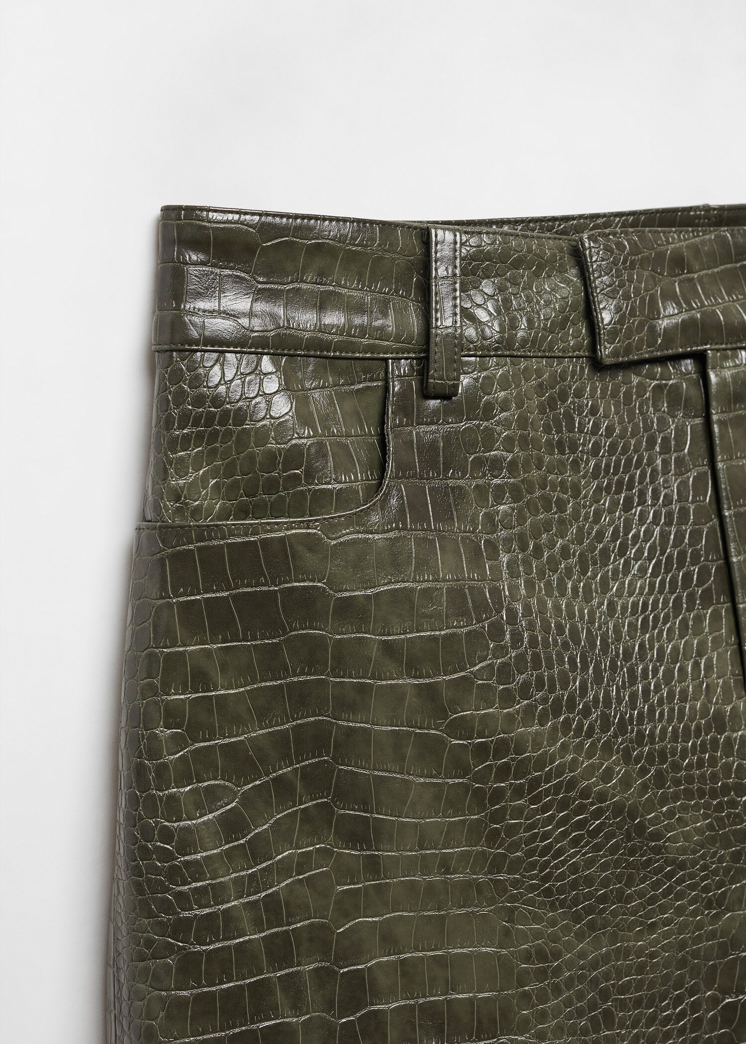 Animal print effect mini skirt - Woman | MANGO USA | MANGO (US)