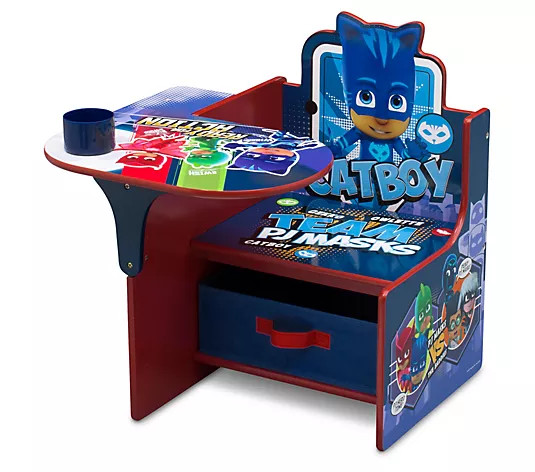 Delta Children PJ Masks Chair Desk with StorageBin | QVC