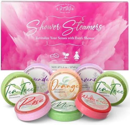Shower Steamers Aromatherapy 8 Pack - Gifts for Women, Shower Bombs with Essential Oils, Self Car... | Amazon (US)