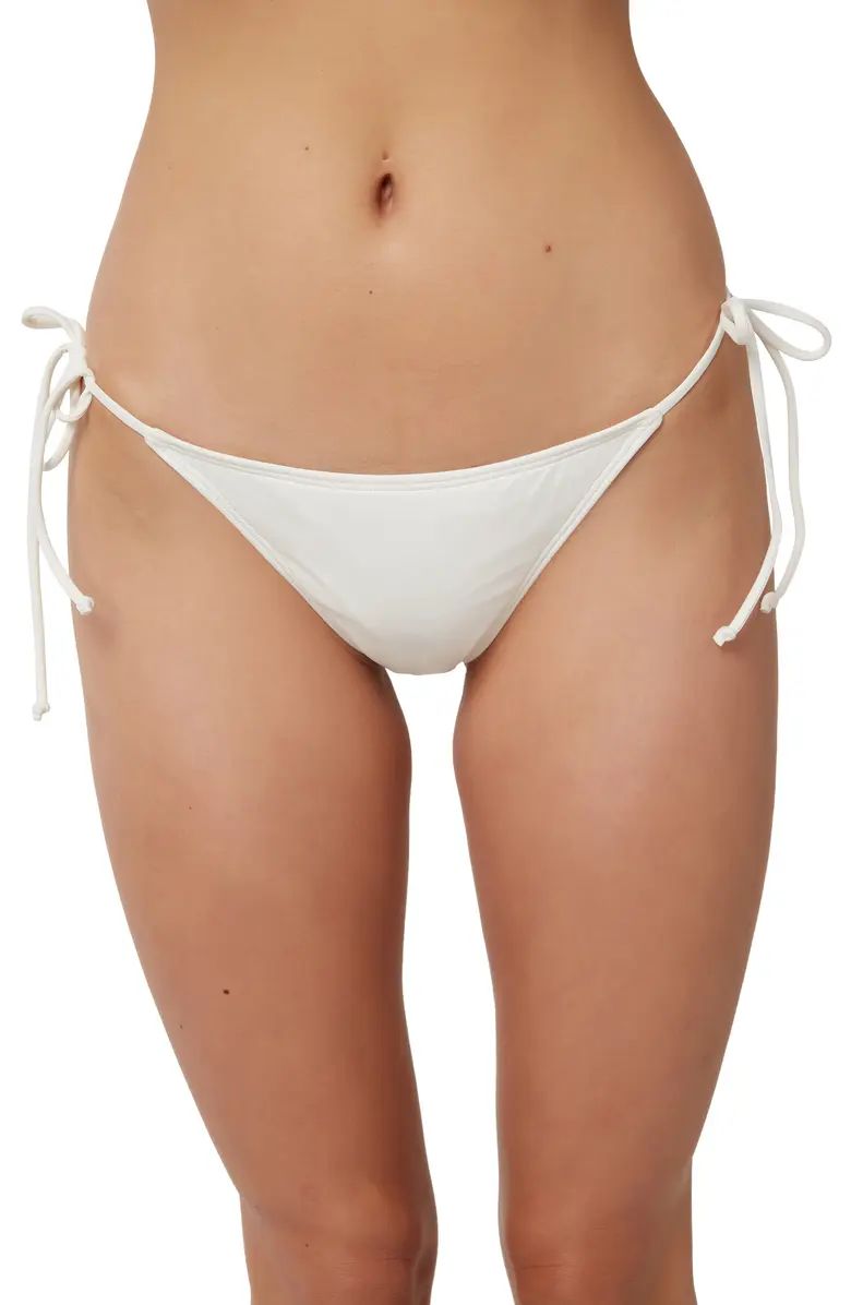 Saltwater Solids Maracas Side Tie Bikini Bottoms | Nordstrom
