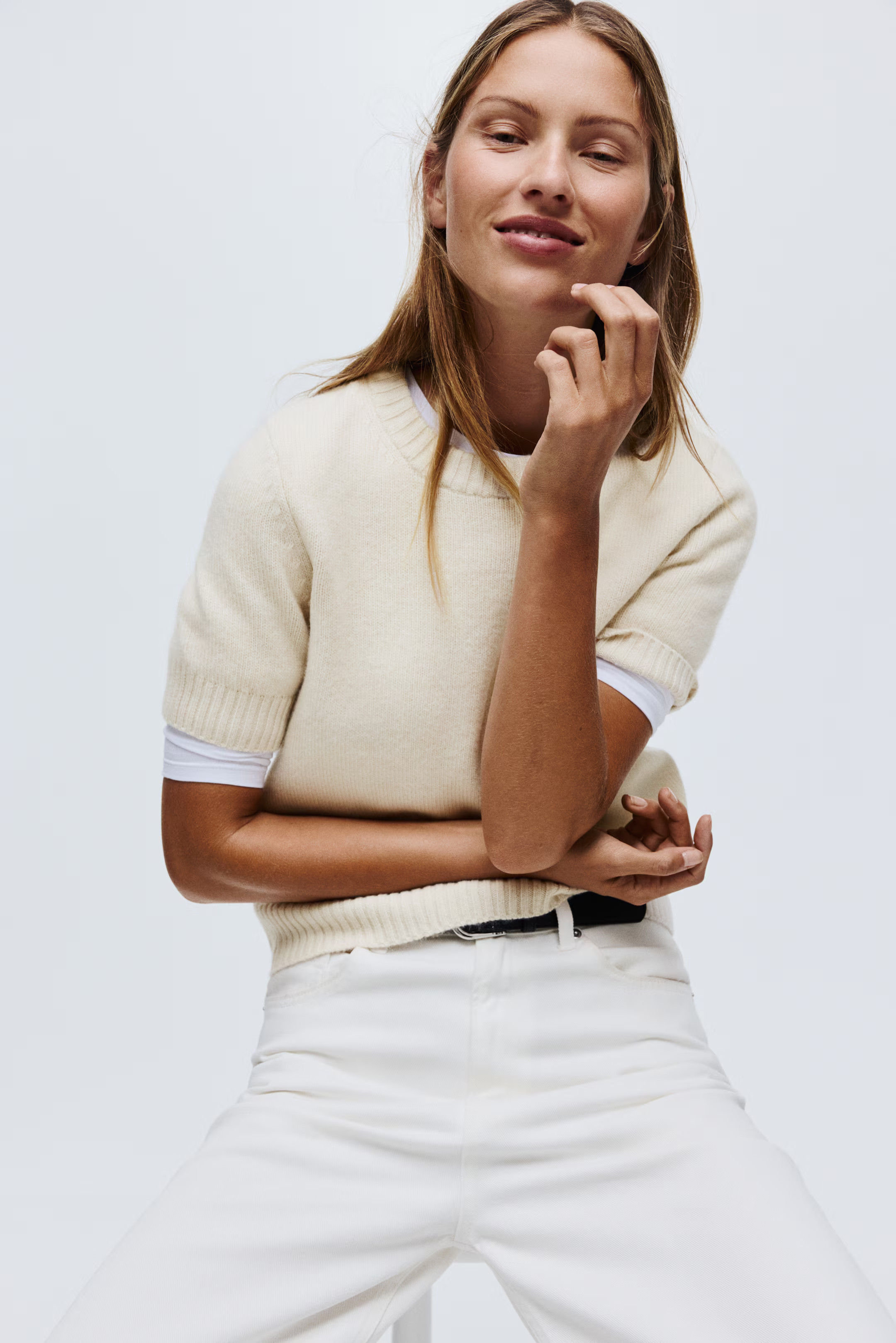 Short-sleeved jumper | H&M (UK, MY, IN, SG, PH, TW, HK)