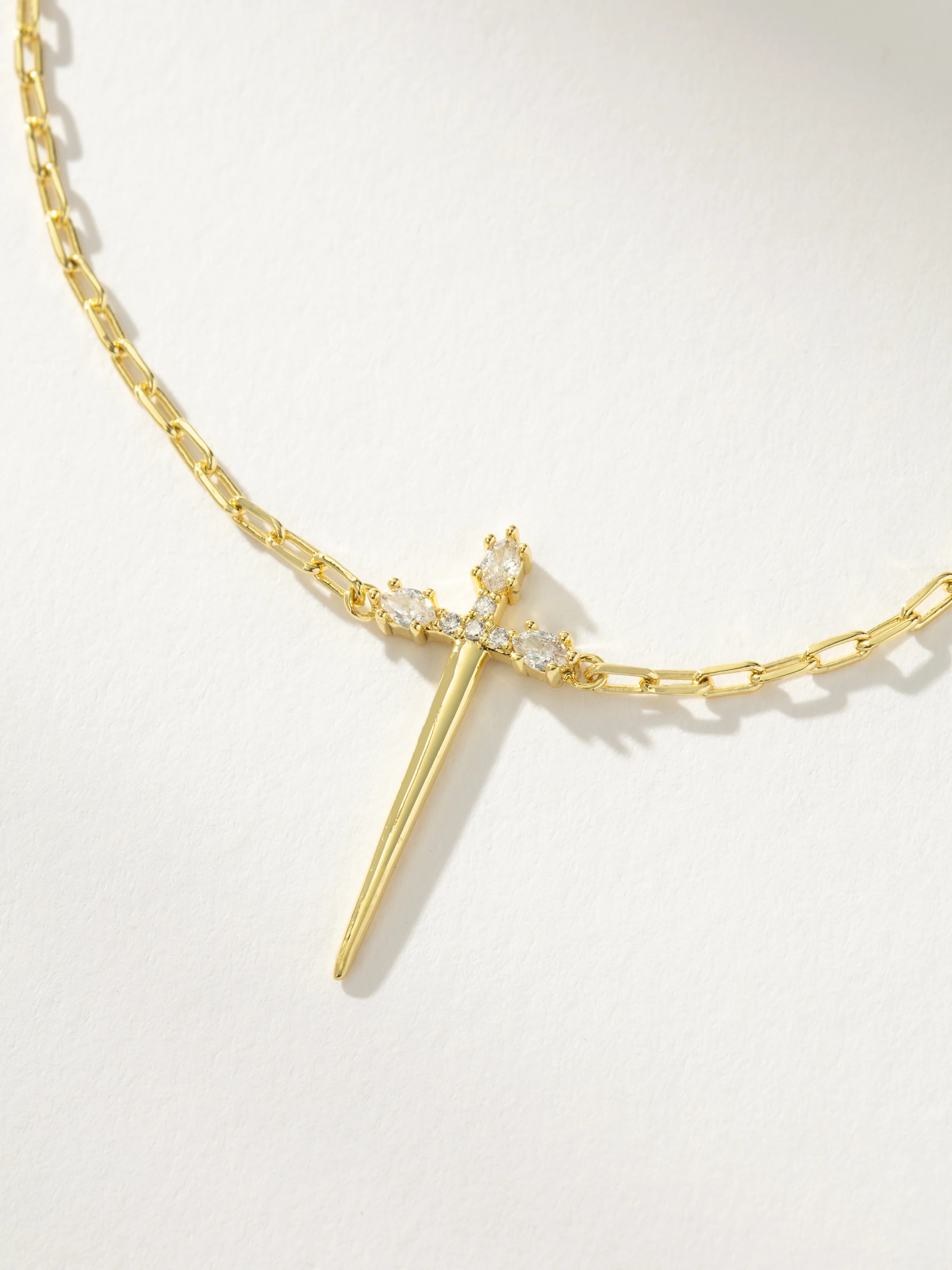 Golden Sword Necklace | Gold Chain + Pendant Necklace | Uncommon James | Uncommon James