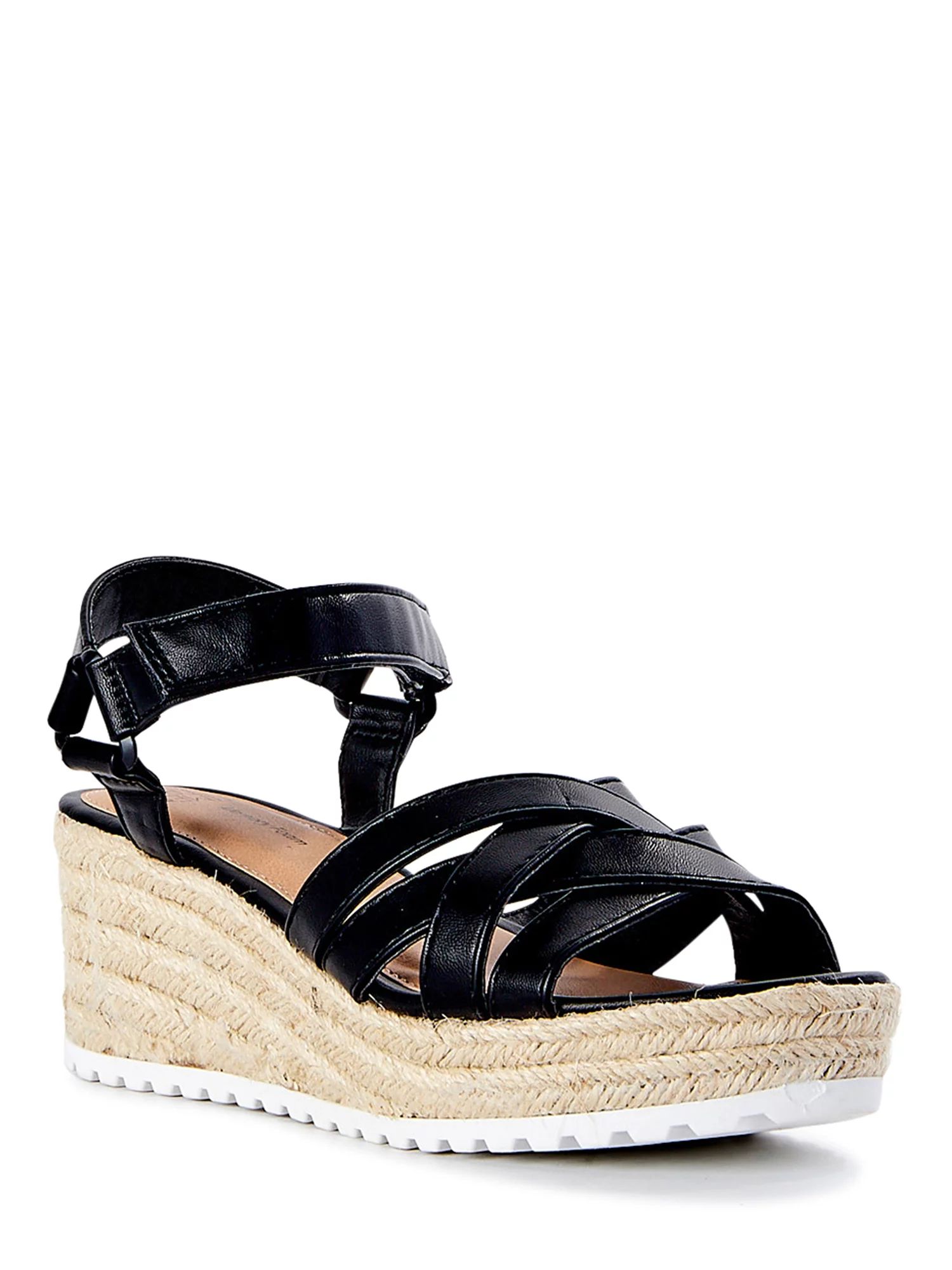 Time and Tru Women's Demi Wedge Sandals - Walmart.com | Walmart (US)