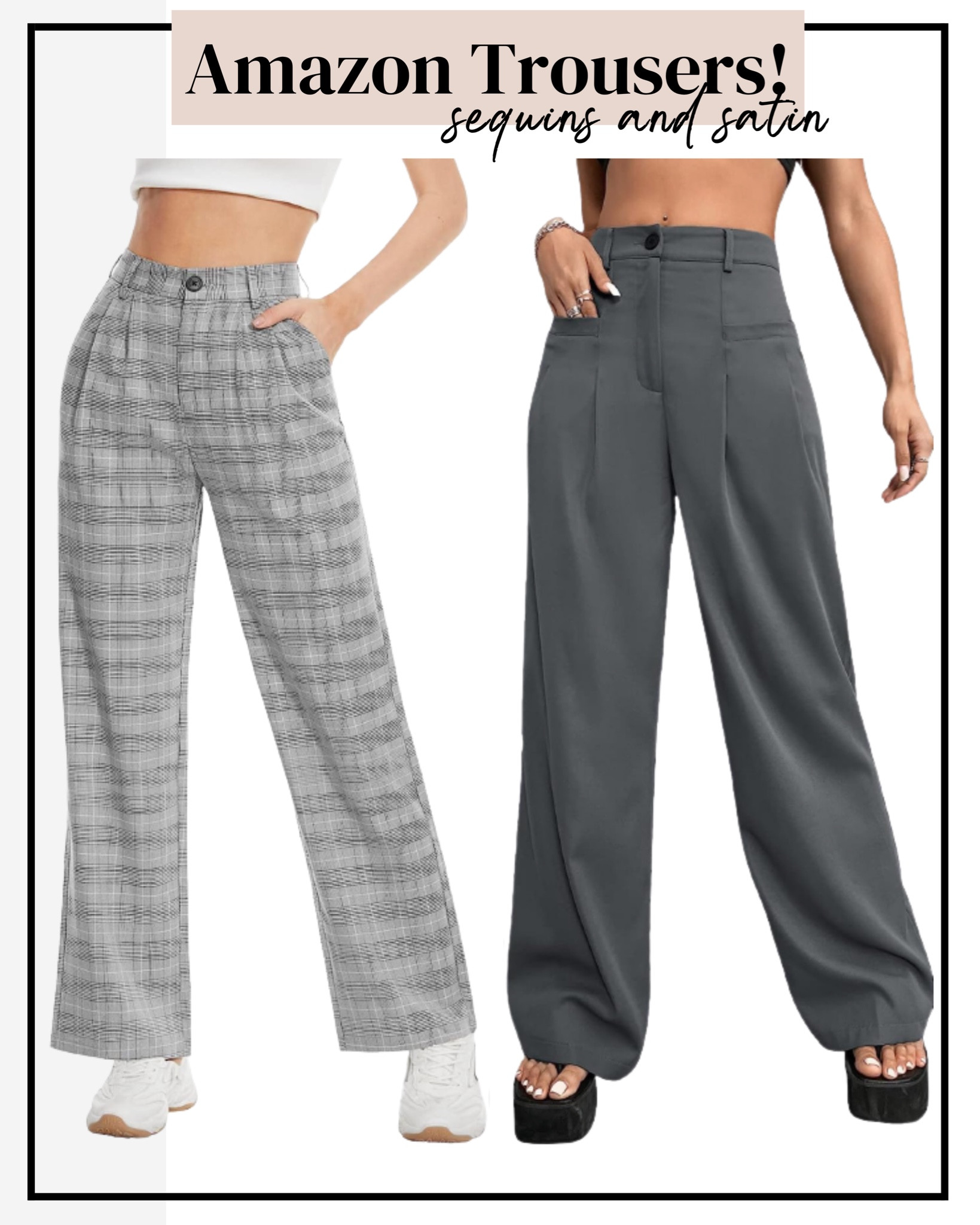 Cute amazon trousers! I usually get a medium in these & they fit tts!🤍

Amazon work pants
Amazon work wear
Amazon work fashion
Amazon work work
Amazon dress pants
Amazon pants
Trouser pants
Grey trousers
Womens trousers
 Work wear style
Womens work pants


#LTKworkwear #LTKunder50 #LTKstyletip