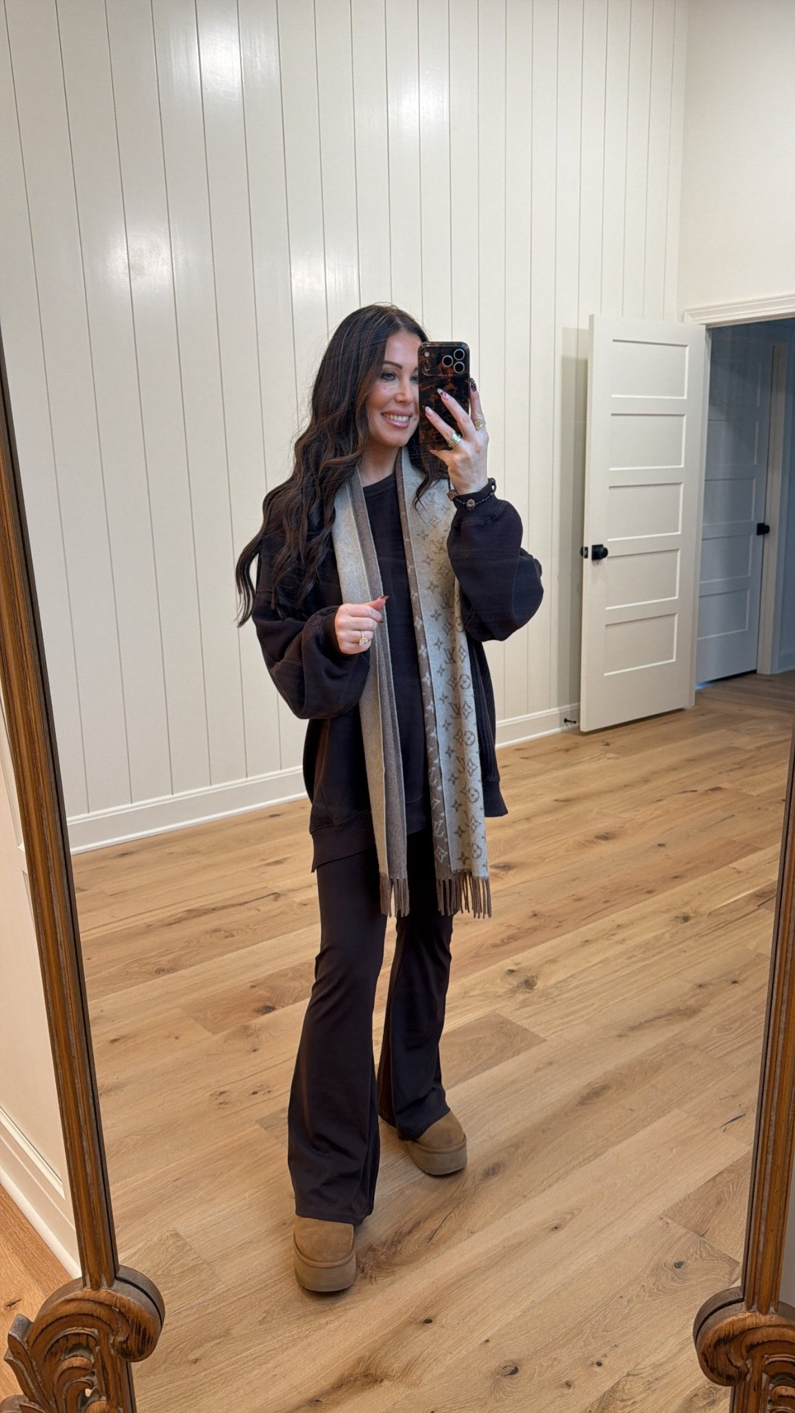 I love this cozy look! I’m in a size medium top and small leggings. 

It’s all on sale now 

#LTKOver40 #LTKootd #LTKgrwm