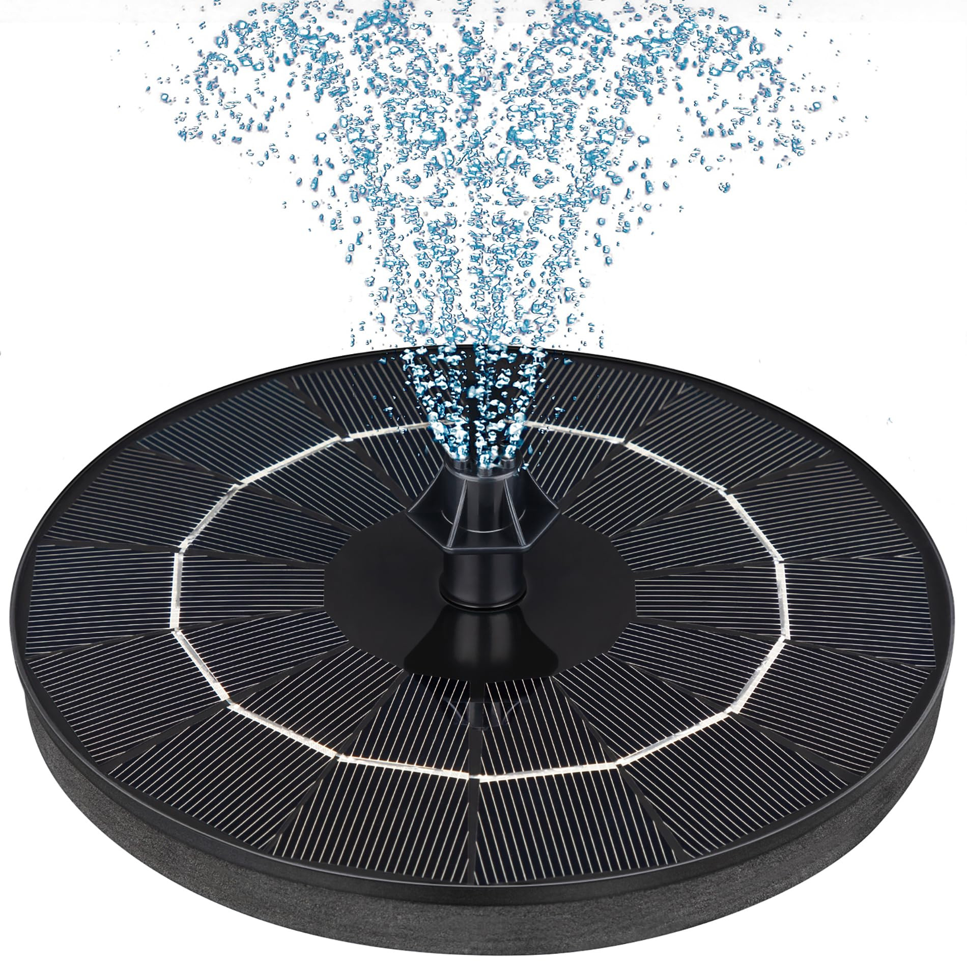 Mademax Upgraded Solar Fountain with 4 Easy Install Nozzle and Fixer, Solar Powered Fountain Pump... | Amazon (US)