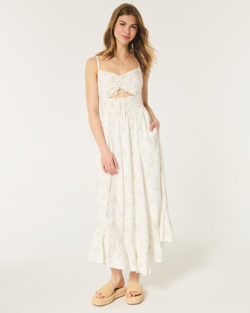 Asymmetrical Hem Maxi Dress | Hollister (US)