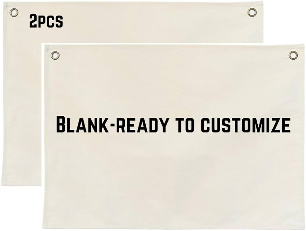 Lyla & Sage Play Co - Personalized Artistic Expression Wall Canvas Banner - Hanging Fabric Banner... | Amazon (US)