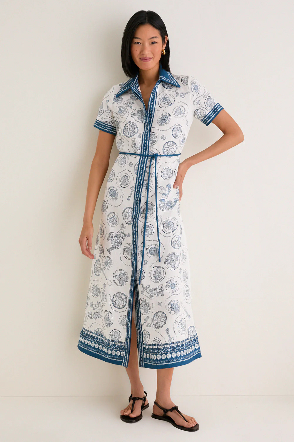 Ivory Lucky Shirt Dress | Tuckernuck (US)