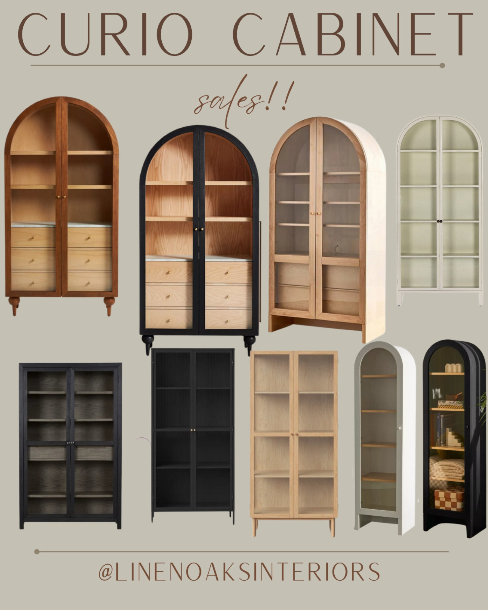 Cabinet sale! Curio cabinet, curio cabinets, cabinets, curio, arched cabinet, shelving , shelves 

#LTKCyberWeek #LTKsalealert #LTKhome